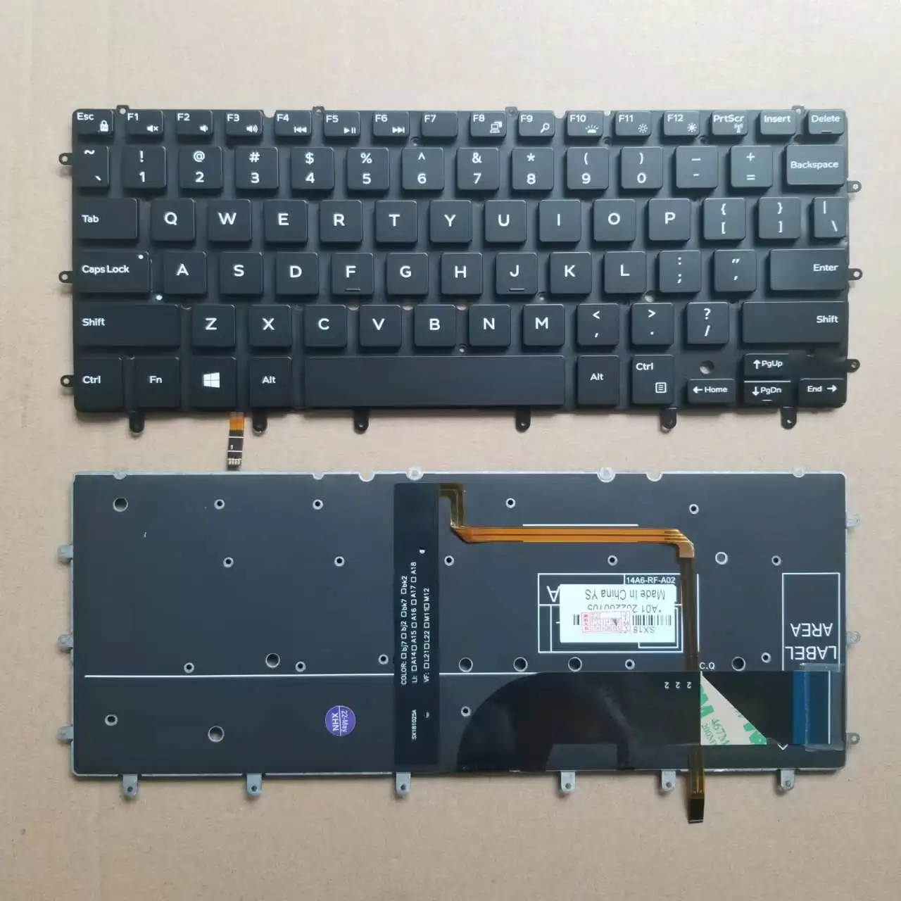 

Новинка для Dell XPS 13 9343 9350 9360 Inspiron 7352 7359 7353 7347 7348 Клавиатура для ноутбука с подсветкой, ноутбук с заменой без рамки