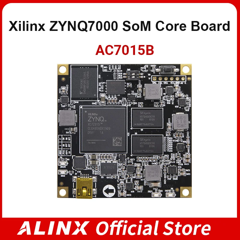 

ALINX AC7015B XILINX Zynq-7000 SoC SOM ARM FPGA Core Board XC7Z015 Demo System on Module 8G eMMC CE EMC ROHS