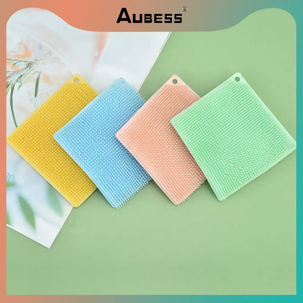 

Modern Minimalist Not Easy To Stain Silicone Cleaning Brushes Scrubbing Table Mat Multifunctional Scouring Pad Washing Tool