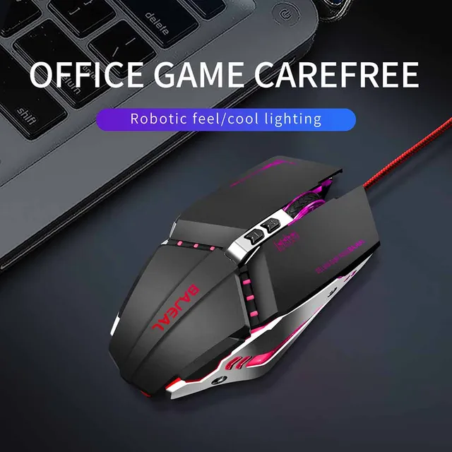 G7 Professional Ergonomic Wired Gaming Mouse Ajustable DPI Switch Luminous Gaming Mouse for Laptop Computer Accessories 5