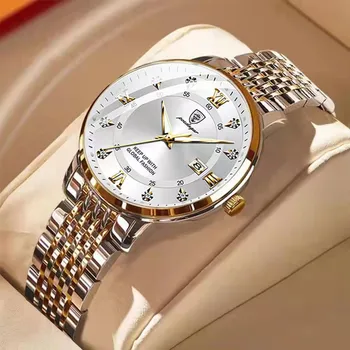 POEDAGAR Fashion Women Watch Top Brand Rose Gold Stain Steel Waterproof Date Quartz Ladies Watch Luxury High Quality Clock Gifts 1