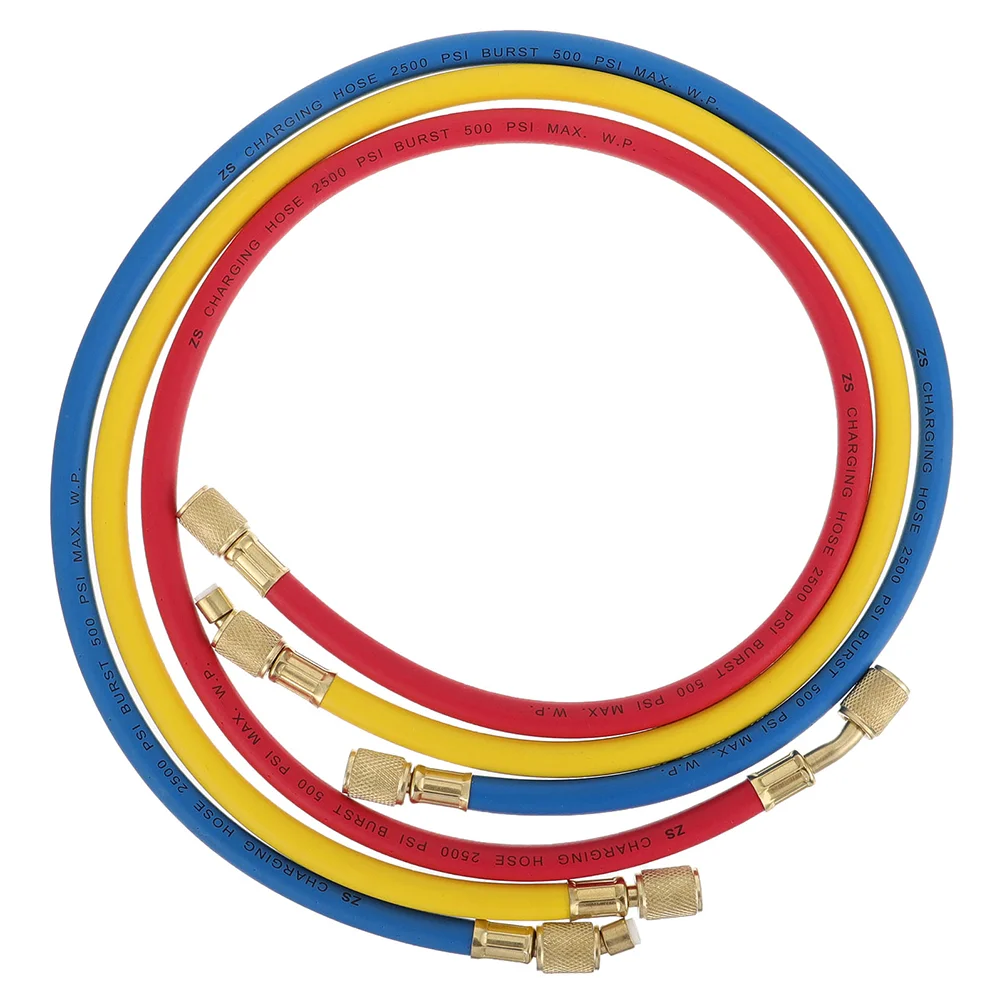 

3Pcs Refrigerant Hose Professional Safe Car Air Conditioning Hose Refrigerant Charging Tube Accessory