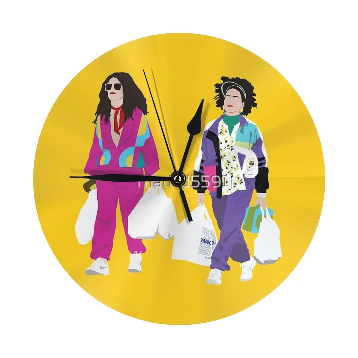 Широкий город Илана и Abbi ретро настенные часы украшение комнаты обязательный