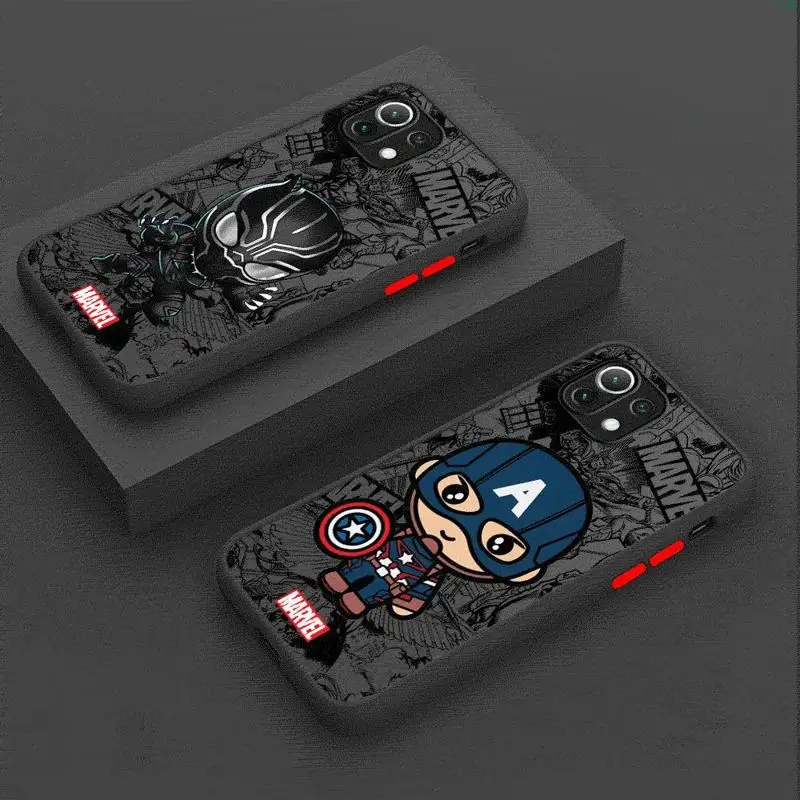 Чехол для телефона с героями мультфильмов Marvel Groot Spiderman Xiaomi Redmi 13C1 2 5G 10C 12C 9 10 9A 9T 9C A1