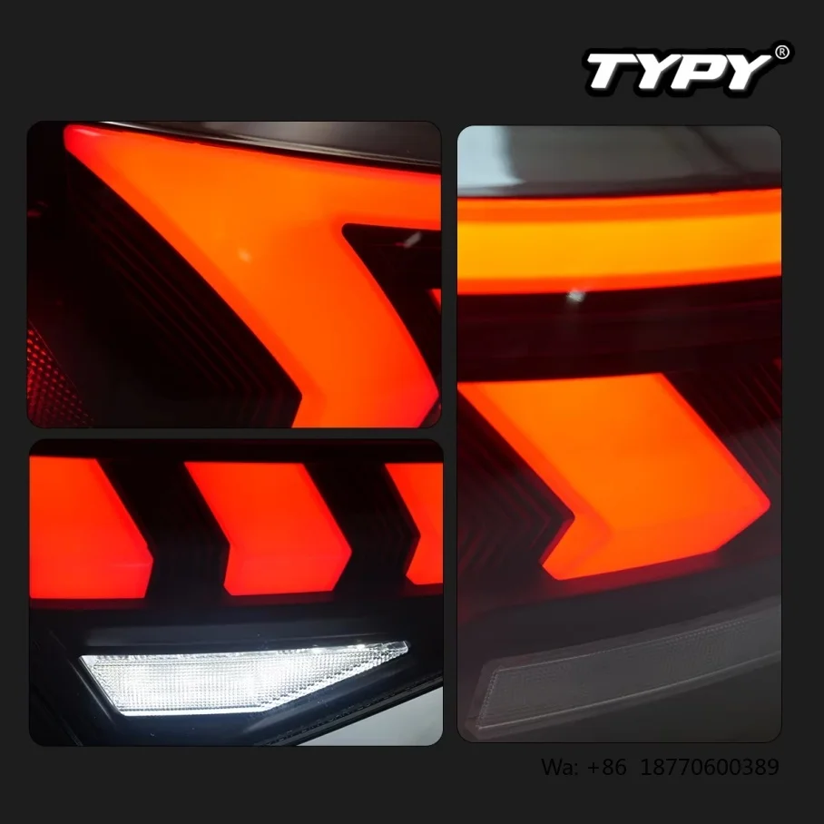 Фото Новые красные задние фонари TYPY для автомобилей 2017-2020 годов с LED дневными ходовыми огнями и динамическими поворотниками №5