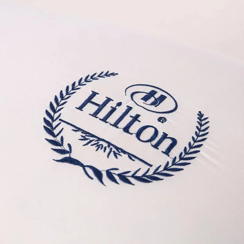 100% хлопок Hilton однотонная высококачественная вышитая подушка пятизвездочный