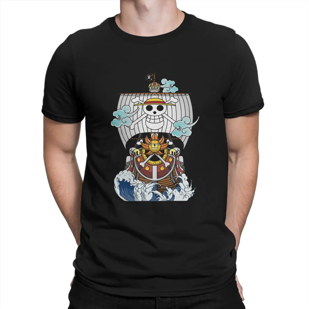 

One Piece Monkey D Luffy Nami Sanji Anime Newest TShirt for Men Ship Round Neck Basic T Shirt Hip Hop Birthday Gifts Streetwear