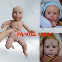 new arrival fbbd 19inch artist painted reborn baby doll sebby painted kits with clear blood vessel real reborn art doll