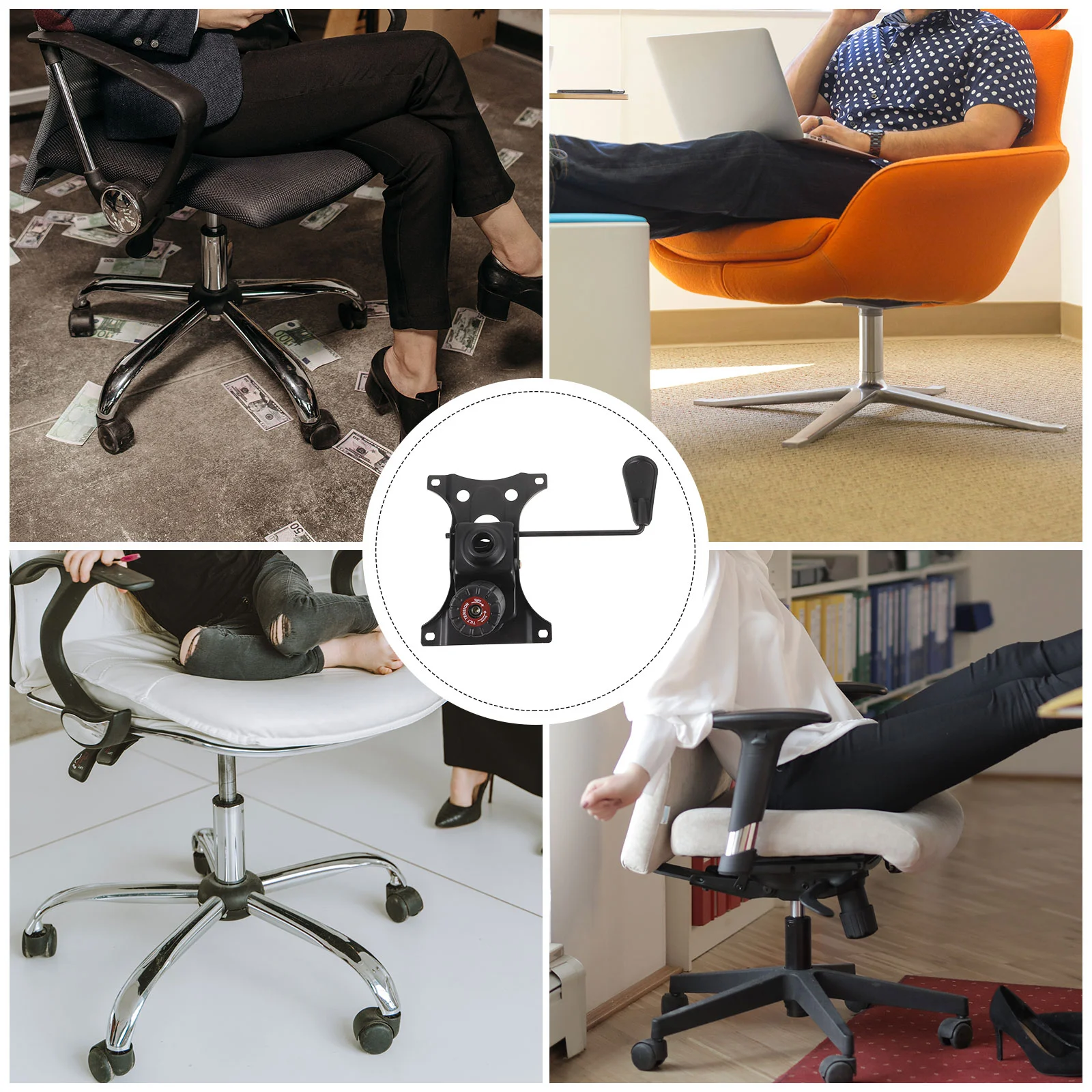 Стул для геймера офисный поворотный поднос сменная пластина механизм управления