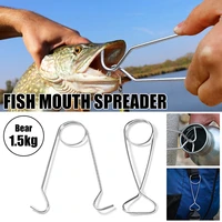 portable fish mouth spreader stainless steel fishing decoupling device fish mouth opener water bottle hanger camping accessories