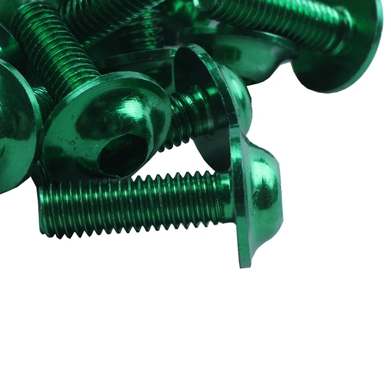 60 шт. шестигранные винты из алюминиевого сплава для мотоцикла M6