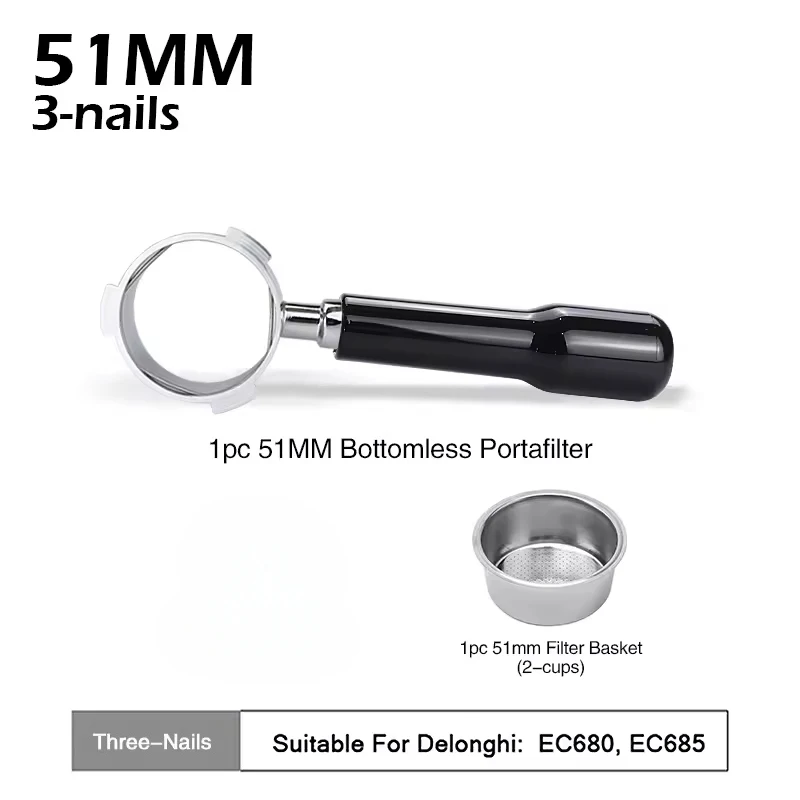 

Портафильтр из нержавеющей стали для Delonghi EC680 EC685