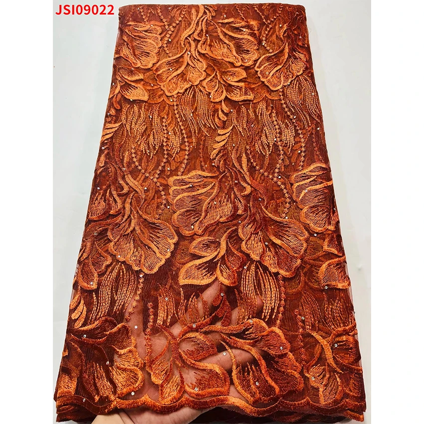 Синяя Стрекоза Стиль Анкара бисер кружевные ткани большая акция африканская