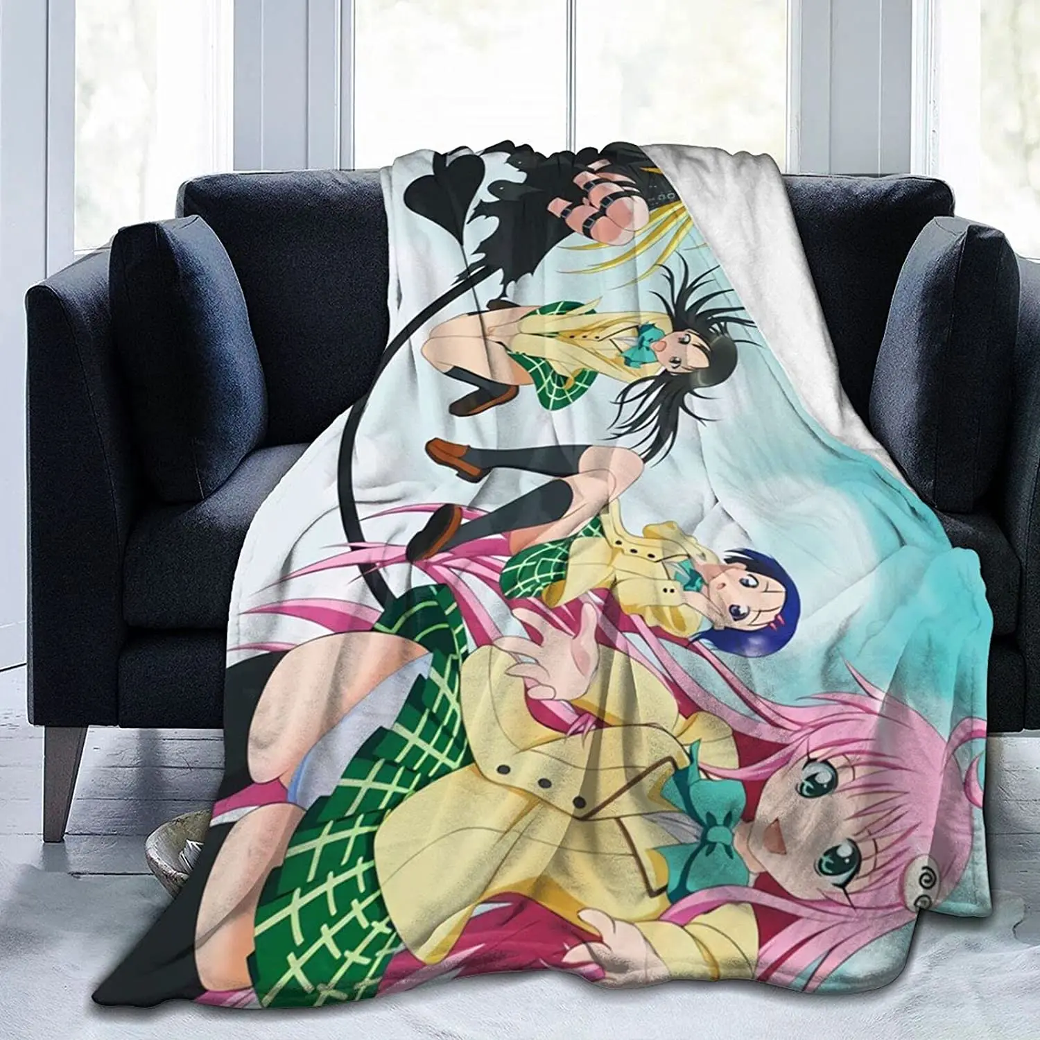 

Lala Satalin Deviluke Fluffy Soft and Comfortable Blanket, Anime Warm Embrace of Sympathy
