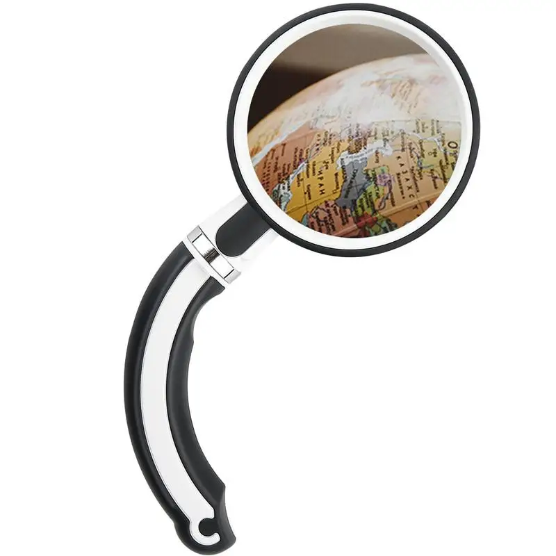 

Magnify Glass Magnifier Glass Shatterproof Magnifier Round Head Design Covered Field Of View Rotatable Design For Hobby Jewelry
