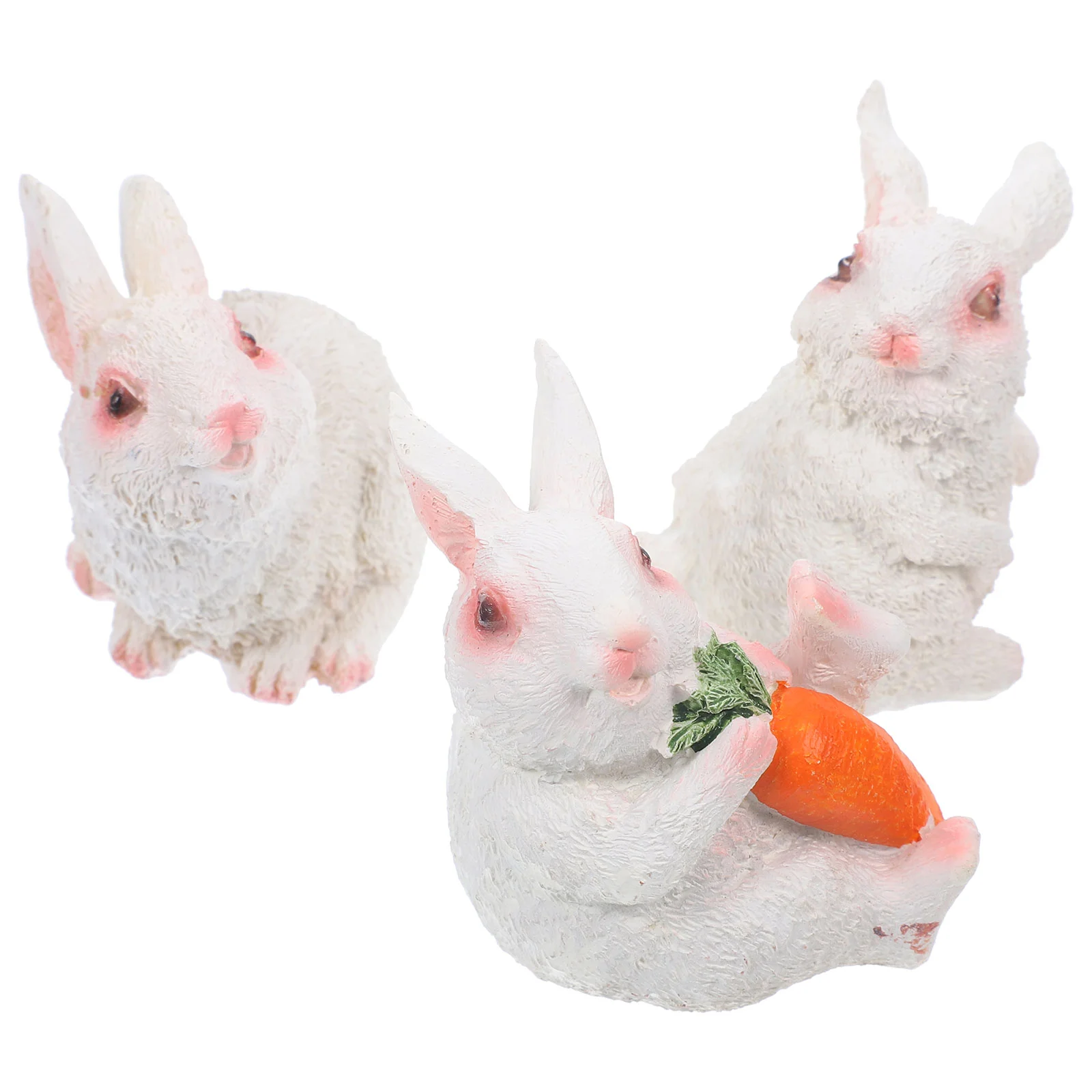 

Bunny Crafts Small Rabbit Decor Decors Figurines Outdoor Statue Decoration Yard