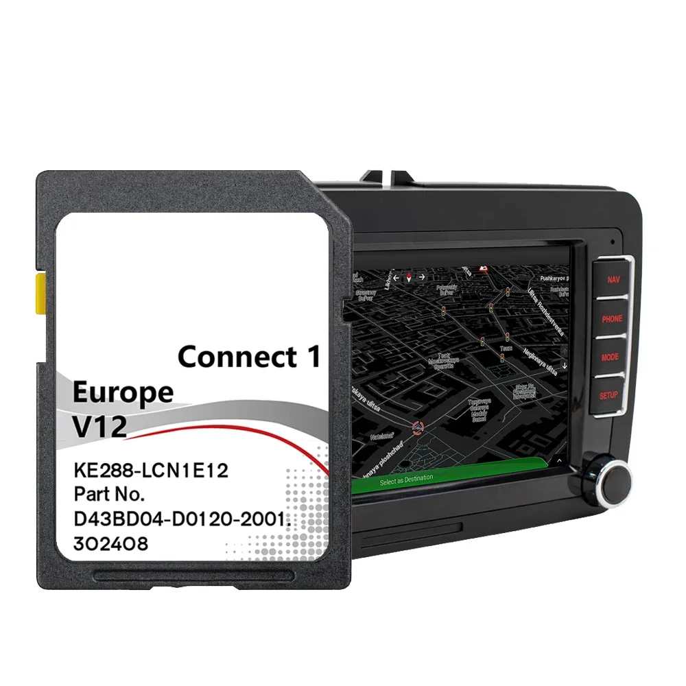 Автомобильное подключение 1 V12 версия европейской карты навигационная SD-карта