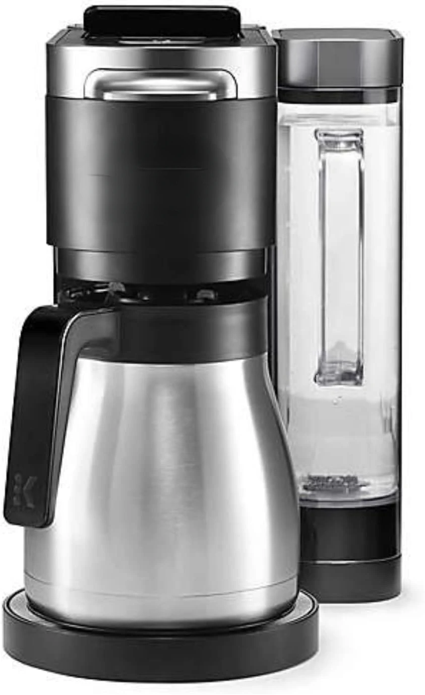 Plus Coffee Maker, with Single Serve K-Cup Pod and 12 Cup Carafe Brewer, Black (12-Cup Thermal Carafe and 15 K-Cup Pods included