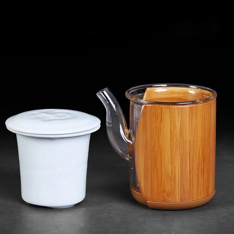 

Креативный чайник, прозрачный бытовой термостойкий стеклянный чайник кунг-фу, керамический фильтр, чайник, чайник