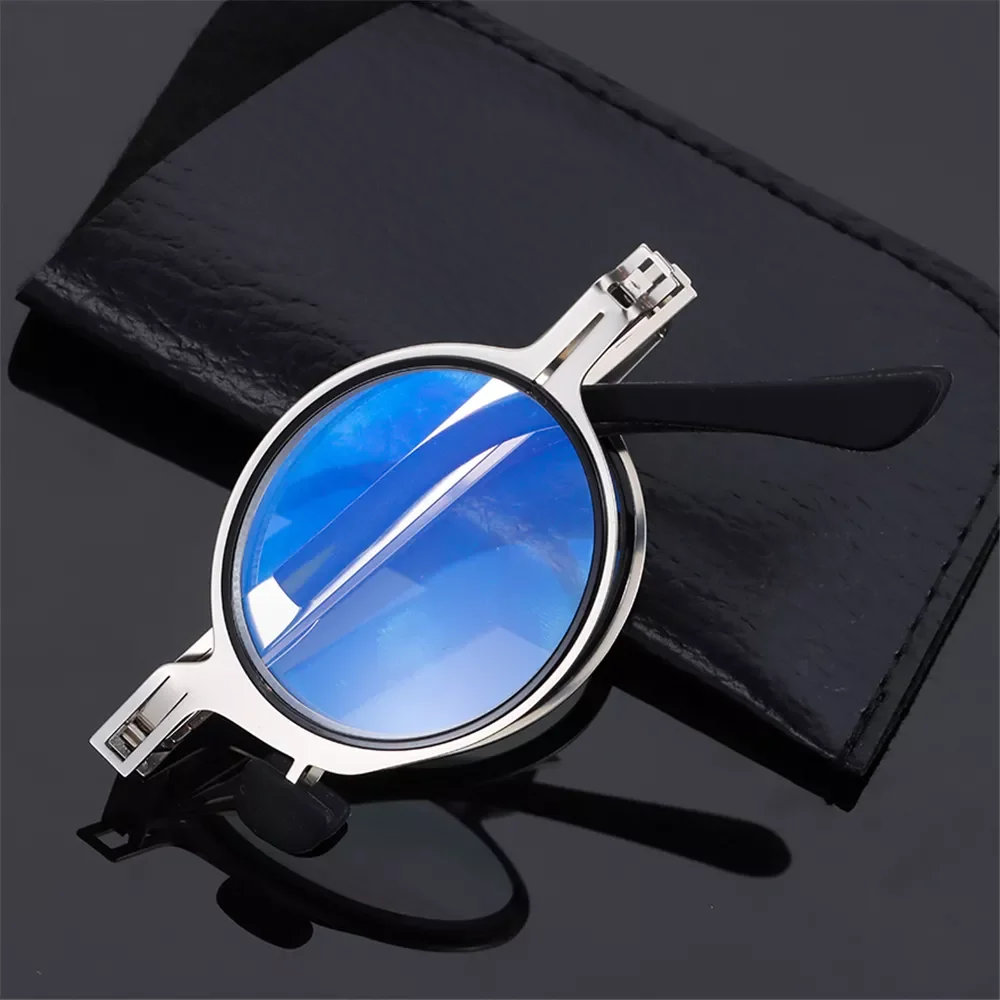 

Folding Reading Glasses for Men Women Blue Light Blocking Presbyopia Glasses Spring Hinge Readers Computer Eyeglasses