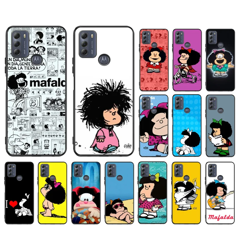 

Mafalda Case for Motorola G22 G60 G52 G100 G Stylus G30 G10 G20 G50 GPure E32 E20 E40 E7Power Edge20 lite Pro OneAction
