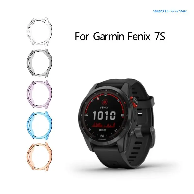 

ТПУ защитный чехол для экрана C5AB, совместимый с Garmin Fenix 7S, чехлы, устойчивый к царапинам, Мягкий защитный чехол, бампер