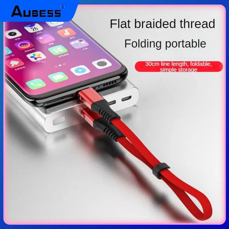 

Foldable Charger Cord Weave Data Wire Portable Data Transmission Line Multi Effect Integration Data Transmission Short Style