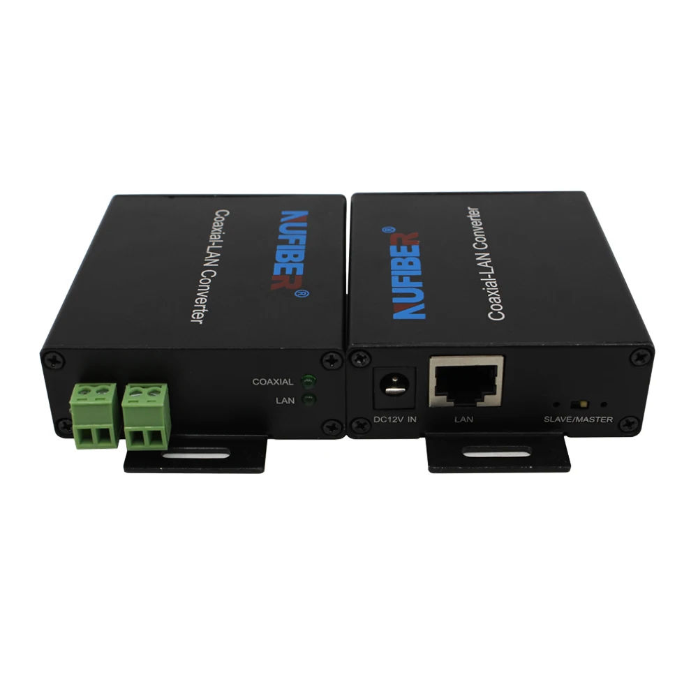 

CCTV Project 10/100Mbps Ethernet Over 2-wire Converter 100Base UTP To Twisted Pair Extender DC12V