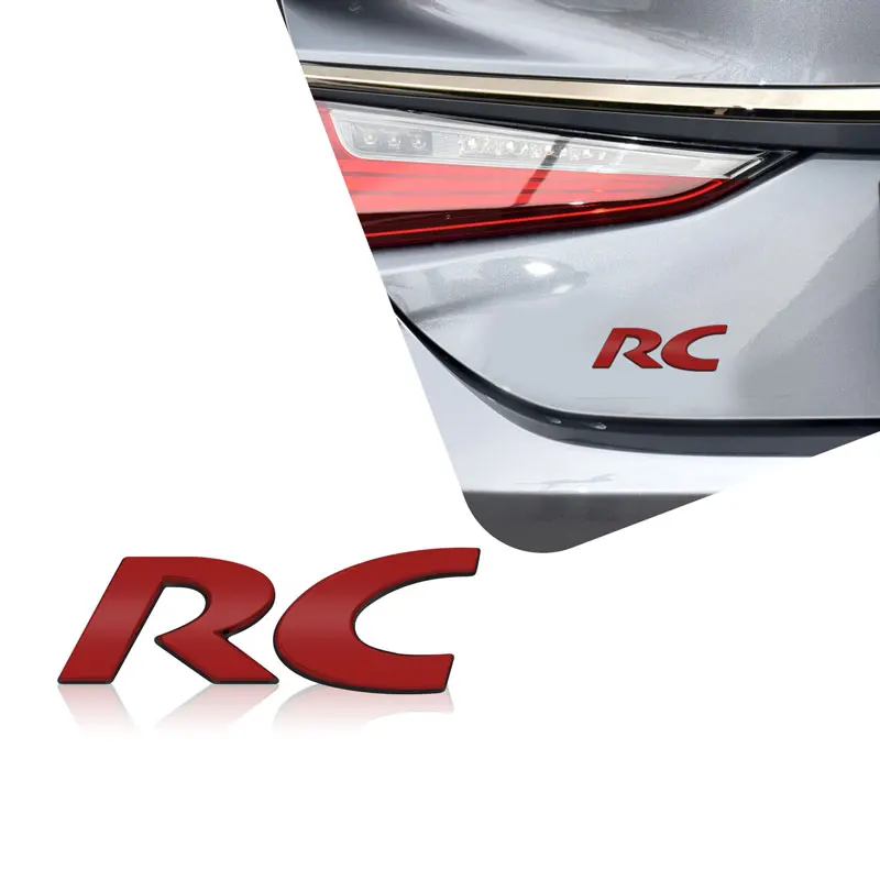Автомобильный 3D металлический декор RC эмблема значок наклейка задний багажник