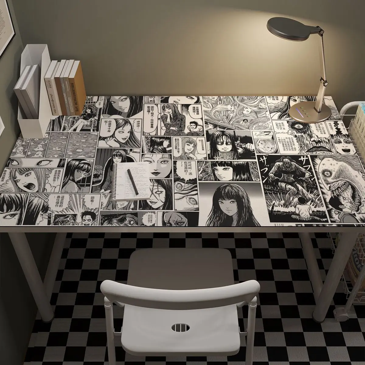 Коврик для мыши Junji Ito кожаный коврик в стиле аниме Tomie kwake Ami большой захватывающий