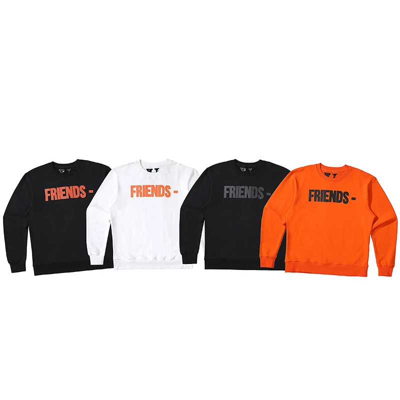 

VLONE Men's / Women's Couples Casual Fashion Shorts Trend High Street Loose HIP-HOP100% Cotton Round Neck Pullover 6605