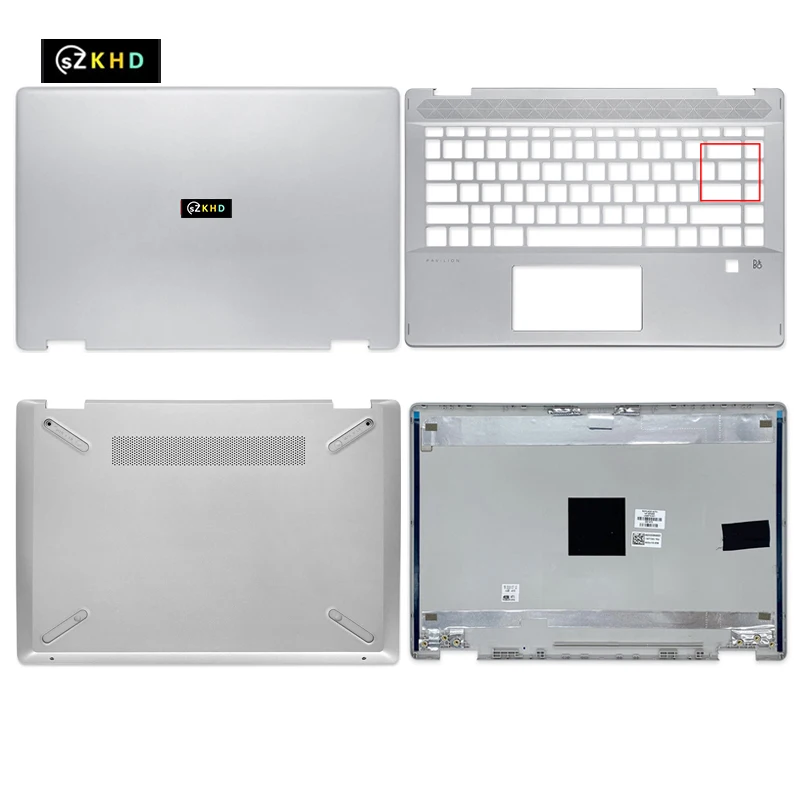 

New For HP X360 14-DH TPN-W139 Lcd Back Cover Rear Lid Palmrest Upper Case Bottom Shell Laptop Accessories L52880-001 L52873-001