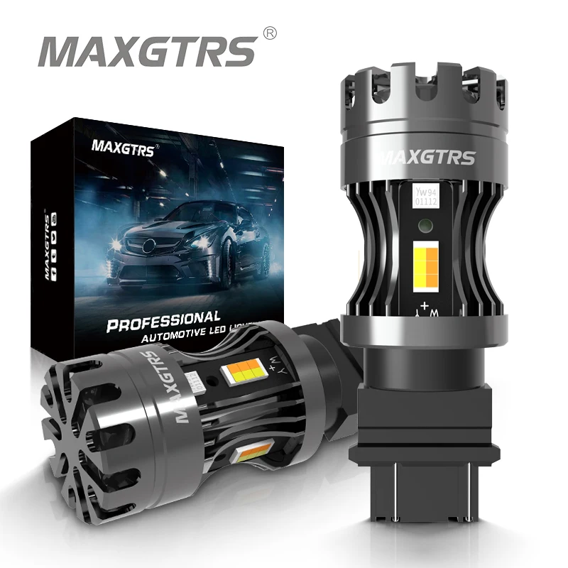 

2 шт., двухцветная лампа для указателей поворота, T25 3157 P27/7W 1157 7443 W21/5W