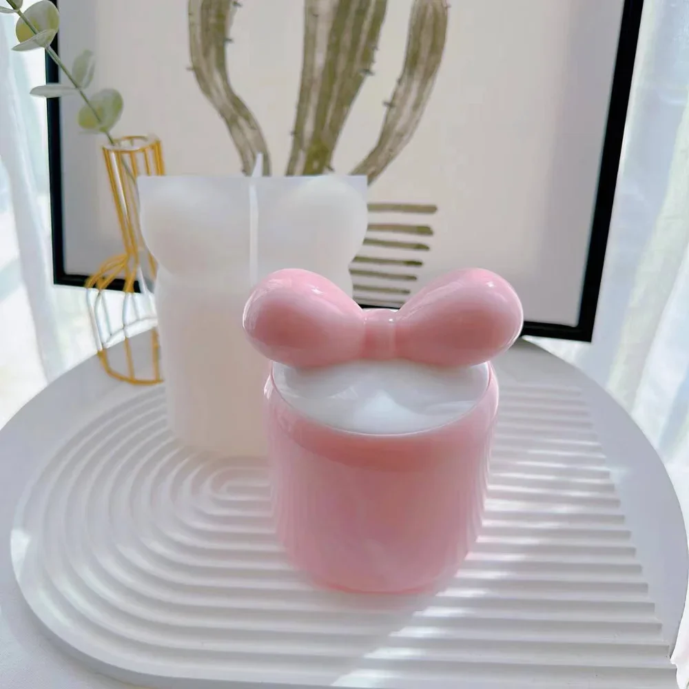 Милый Бант коробки для хранения с крышками силиконовые формы сделай сам