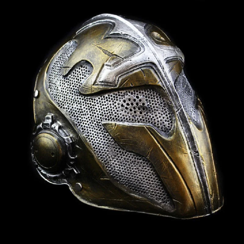

Collection version Knight theme cos Mask Halloween resin protection ball role-playing mask