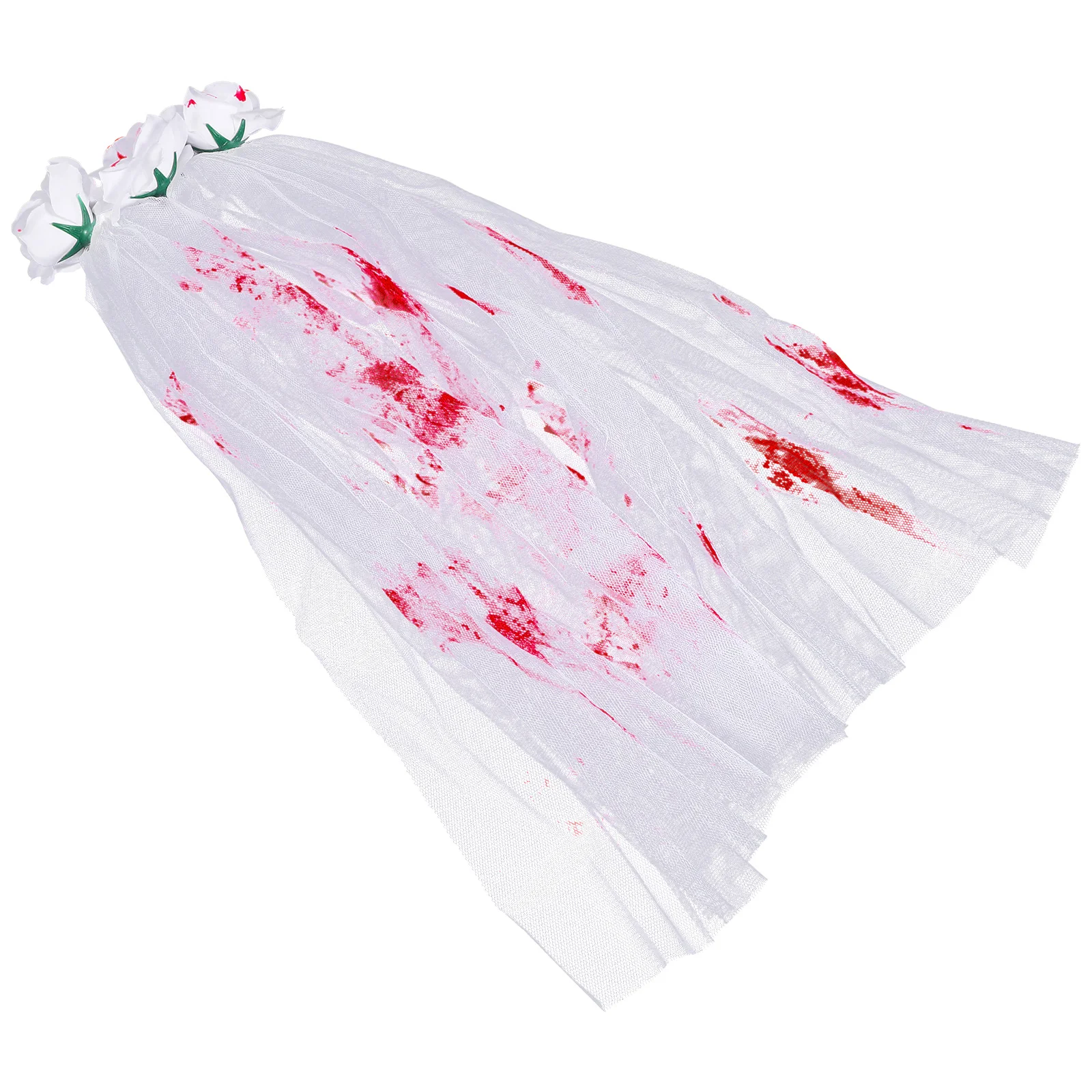 

Хэллоуин кровавая вуаль с гребнем Готическая Длинная фата Хэллоуин Фата крови для женщин
