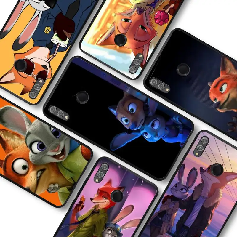 

Disney Zootopia Zootropolis Phone Case For Huawei honor 10Lite 10i 20 8x 10 Funda for Honor 9lite 9xpro Back Coque
