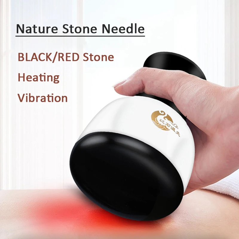 

Electric Jade Stone Massager Relaxation Heating Vibration Bianstone Gua Sha Scraping Therapy Anti-cellulite Machine Home Spa