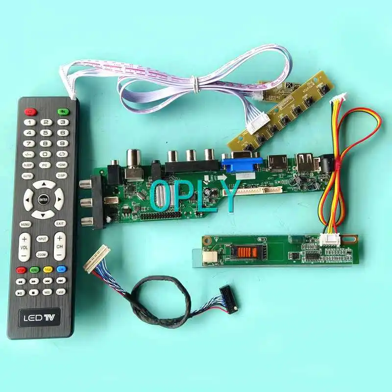 

Display DVB Digital Controller Board For LTN121XJ LTN121XU Kit LVDS 20 Pin 1-CCFL 1024*768 12.1" USB HDMI-Compatible VGA AV RF