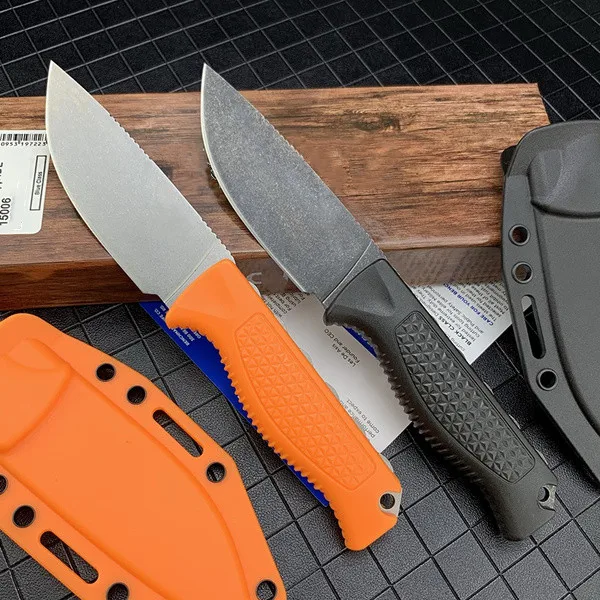 

Охотничий нож для выживания в 2 стилях, модель 15006, рукоятка из нейлонового стекловолокна с фиксированным лезвием, тактический нож для кемпи...