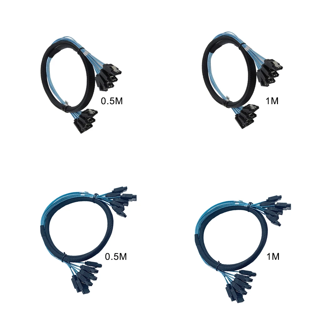 

0.5/1m Hard Drive Cable 7PIN SATA to SATA 3.0 Cable 6Ghps High Data Transmission Rate Data Cord Color Random