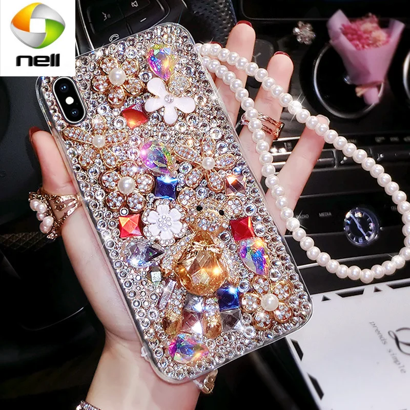 

Чехол для телефона с кристаллами и стразами для Samsung Galaxy S20 Ultra S10Plus A30 A50 A70 A51 A71 A90