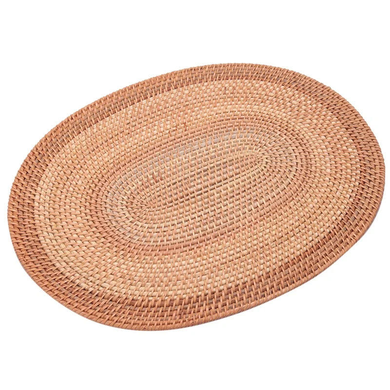 Акция! Подстилка из ротанга овальная подстилка ручной работы натурального