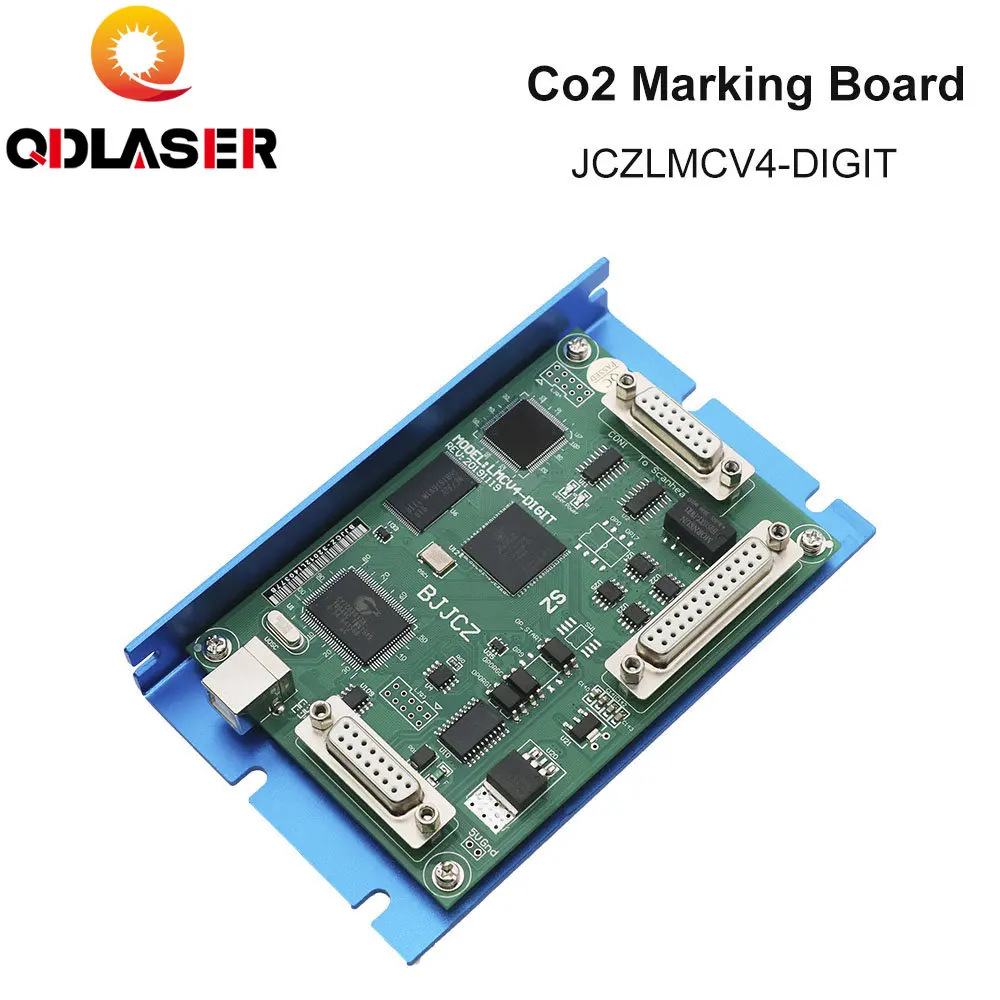 

QDLASER Co2 Laser Marking Controller JCZ LMCV4-DIGIT Marking Board BJJCZ EzCad for 10.6um Co2 Marking Laser Tube RF Tube