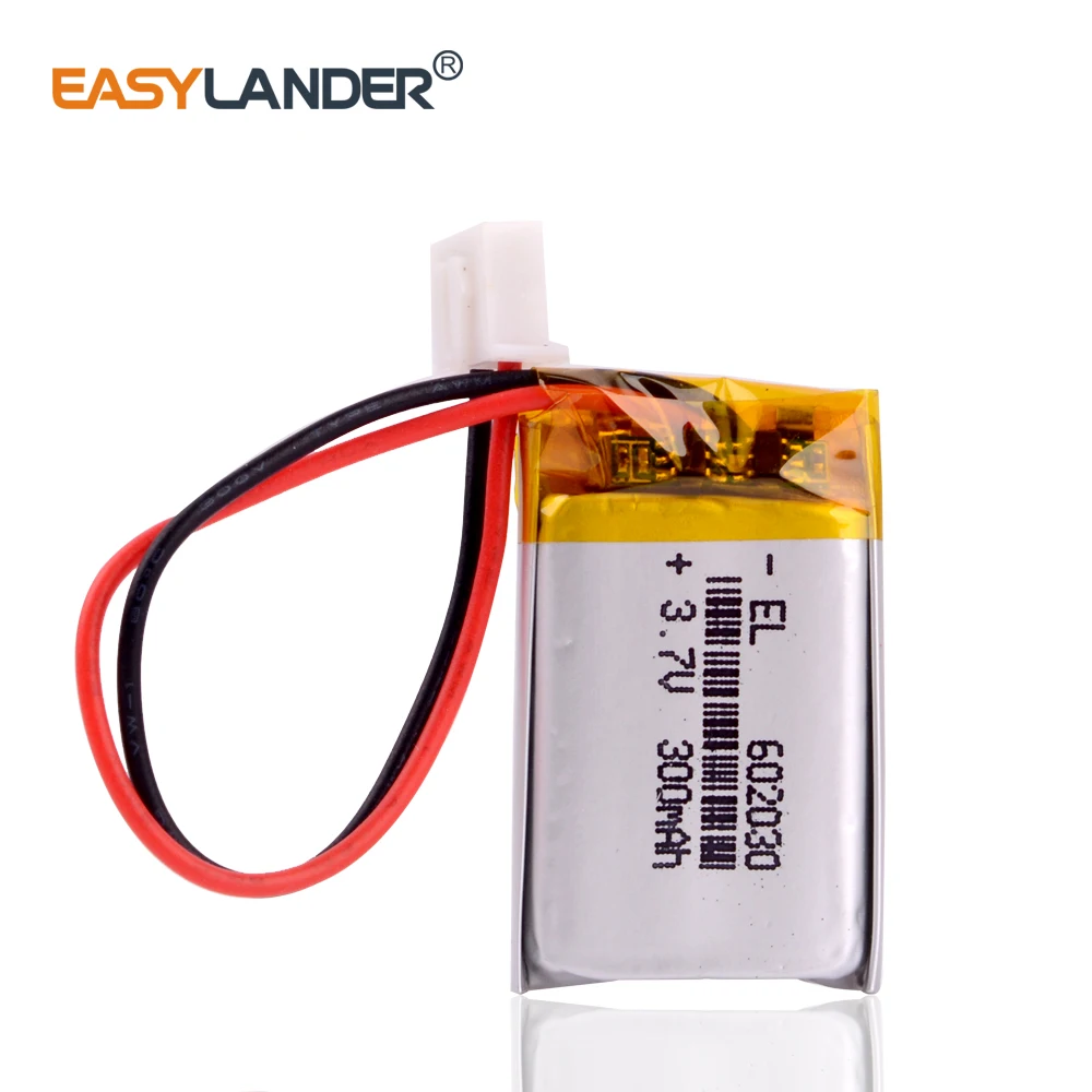 XHR-2P 2,54 300mAh 602030 3,7 V литий-полимерный аккумулятор, Bluetooth MP3 беспроводной Диктофон lexand lr50 dvr