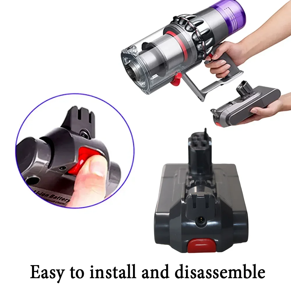Для пылесоса Dyson SV15 Fluffy V11 Absolute Extra Animal 970145 -02 Литий-ионный аккумулятор 25 2 В 8 0 Ач