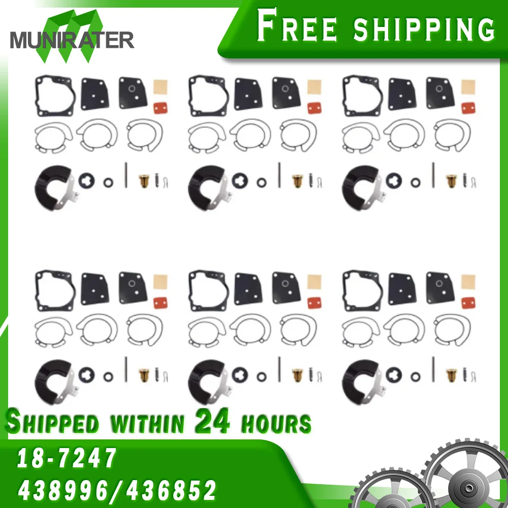 Наборы карбюраторов для Johnson evinгруб V4 V6 (90-175 HP) 438996 18-7247 436852 6 шт.