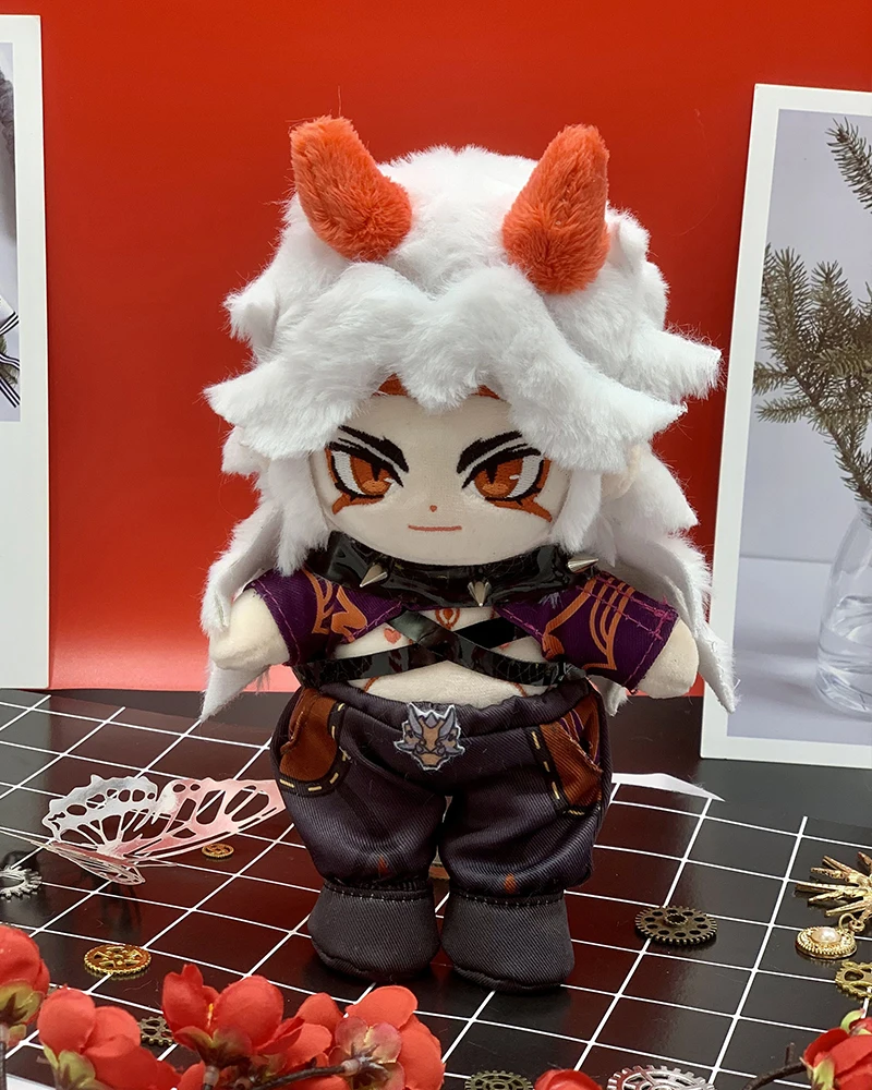 

Genshin Impact Gorou Arataki Itto 20cm Plush Dolls With Clothes Soft Cute Doll Toys Cosplay Game Accessories Gift