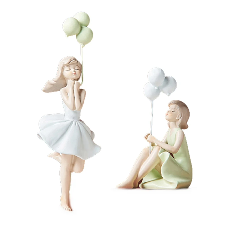 

Creative Balloon Girl Decoration Cute Light Luxury Living Room Decoration Christmas Wedding Gift For Girlfriend