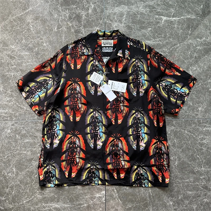 

WACKO MARIA Shirt Men Women 1:1 Best Quality Hawaii Beach Shirts